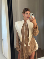 Vintage Century Fringe Cape