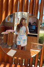 Saint Tropez Printed Shirt & Skorts Set