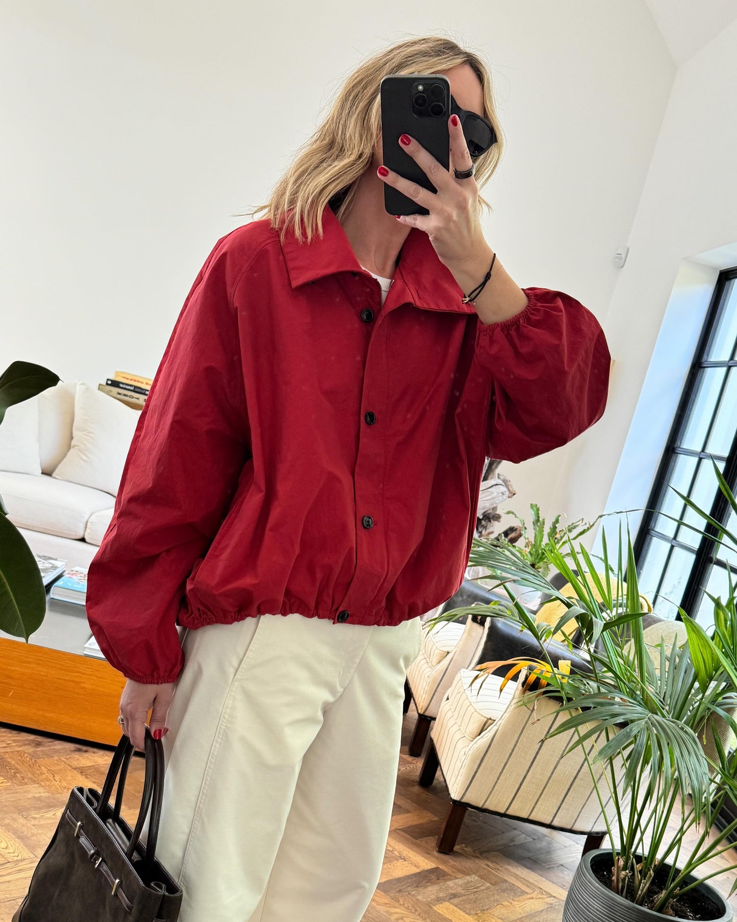 Maven Red Bomber Jacket
