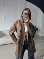 Banbury Double-Breasted Suede Blazer