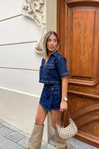 Juniper Cropped Top & Skorts Set