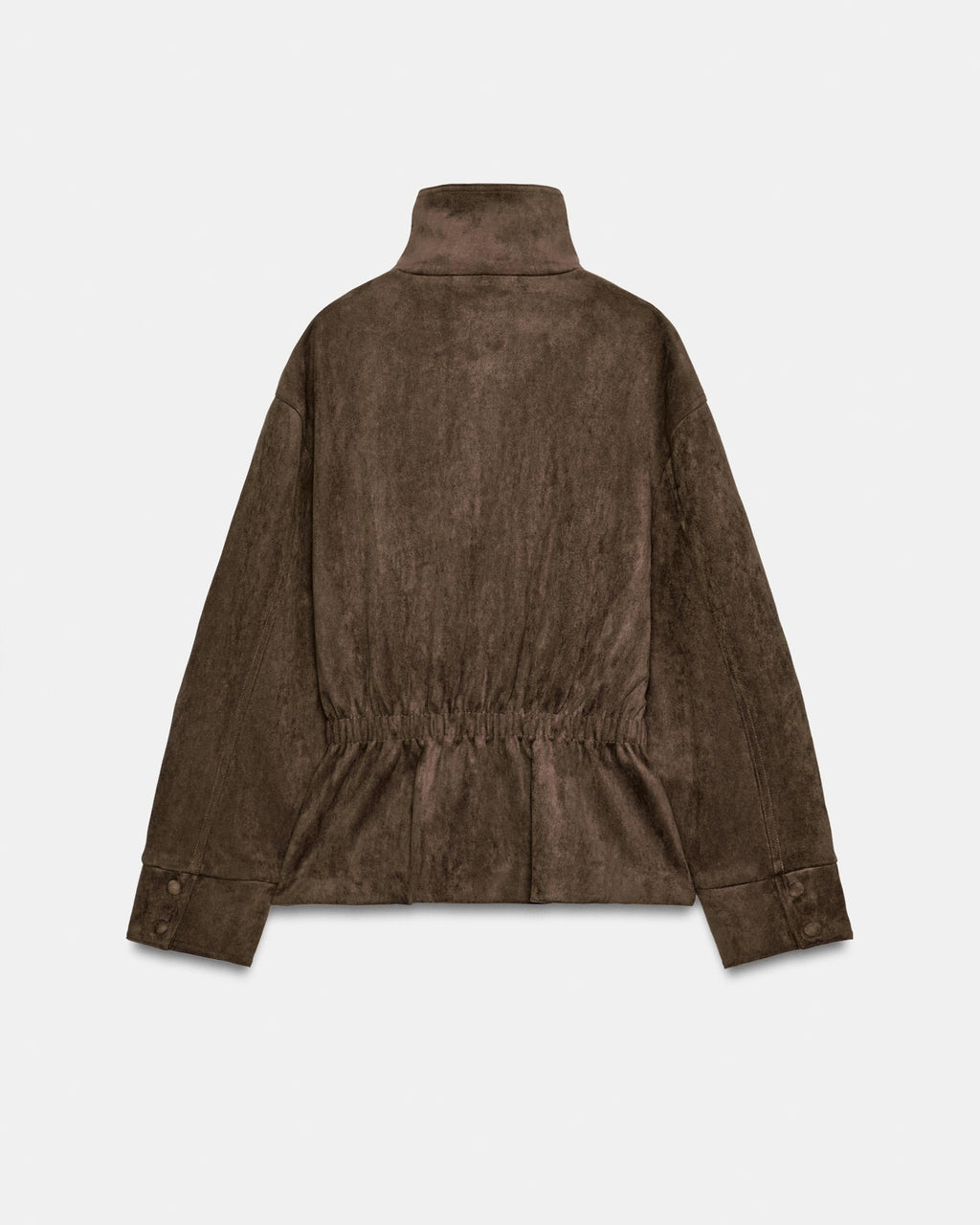 Banbury High-Neck Belted Suede Jacket