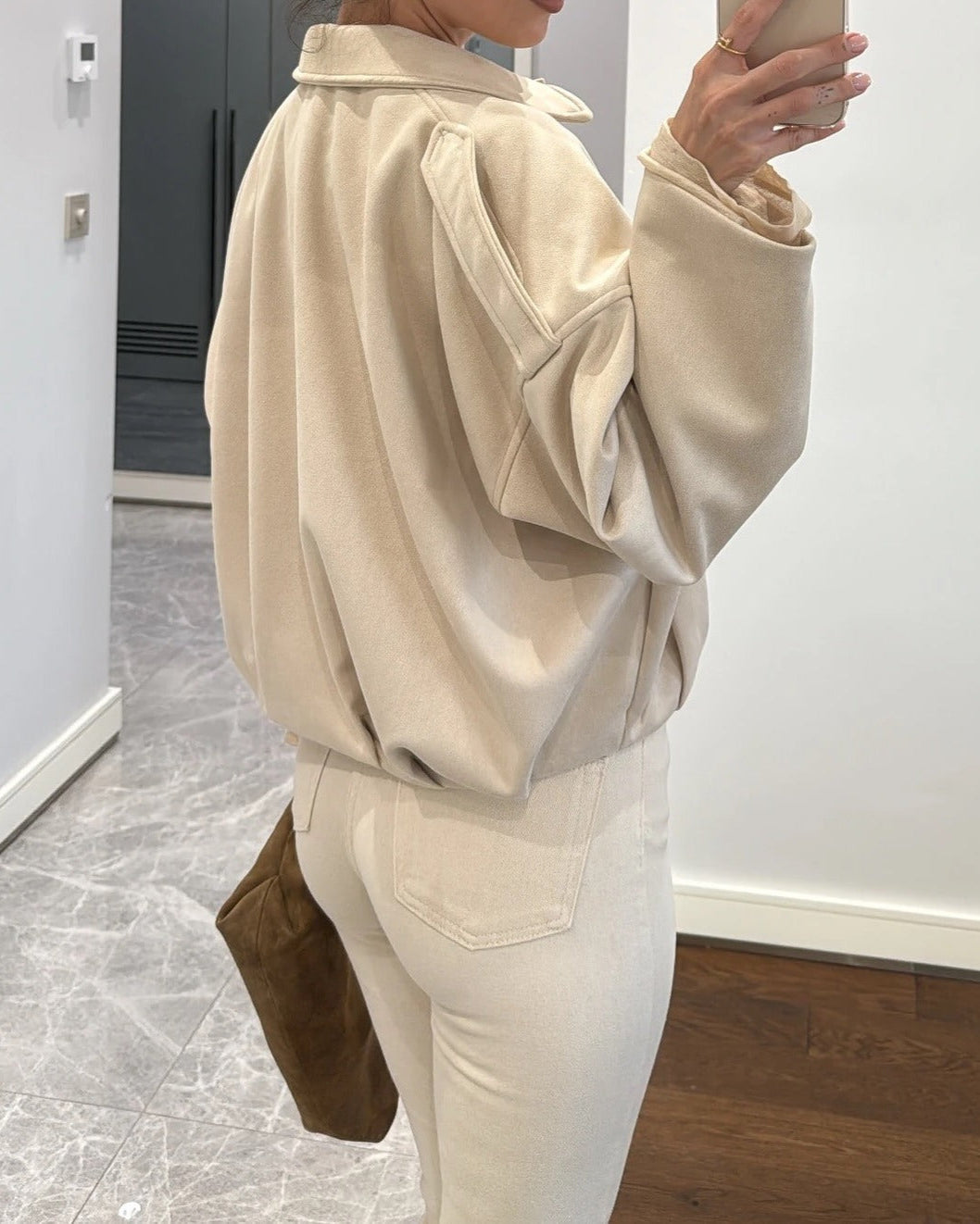 Maven Suede Bomber Jacket