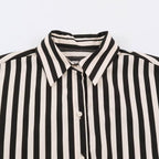 Kendall Contrast Stripe Belted Shirt