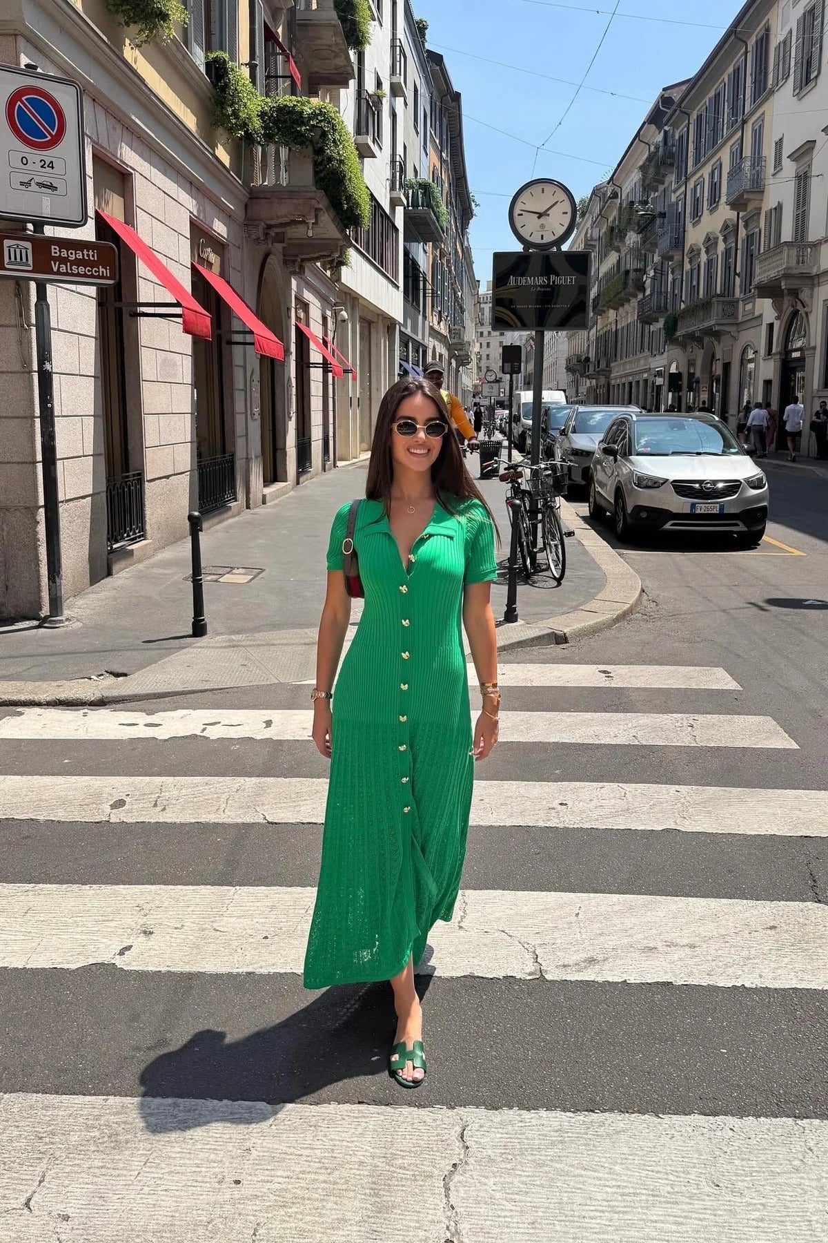 knit polo maxi dress Carmen Polo Knit Maxi Dress