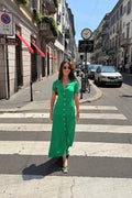 Riviera Ribbed Knit Polo Maxi Dress
