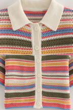 Portofino Striped Crochet Co-ord Set
