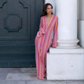 Marbelle Crochet Stripe Maxi Dress