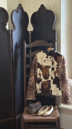 Ferryhill Faux Fur Patch Print Jacket