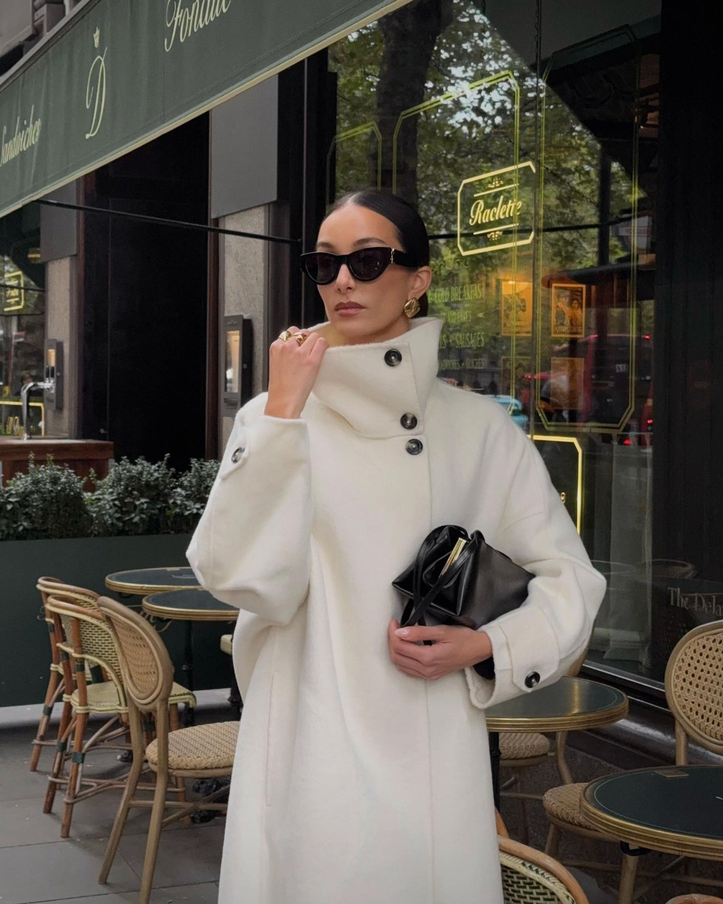 Diana Tricot Ivory Long Coat