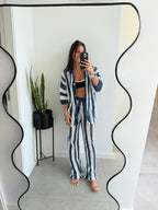 Camara Striped Crochet Co-Ord Set