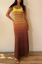 Sandra Sunset Knit Maxi Dress