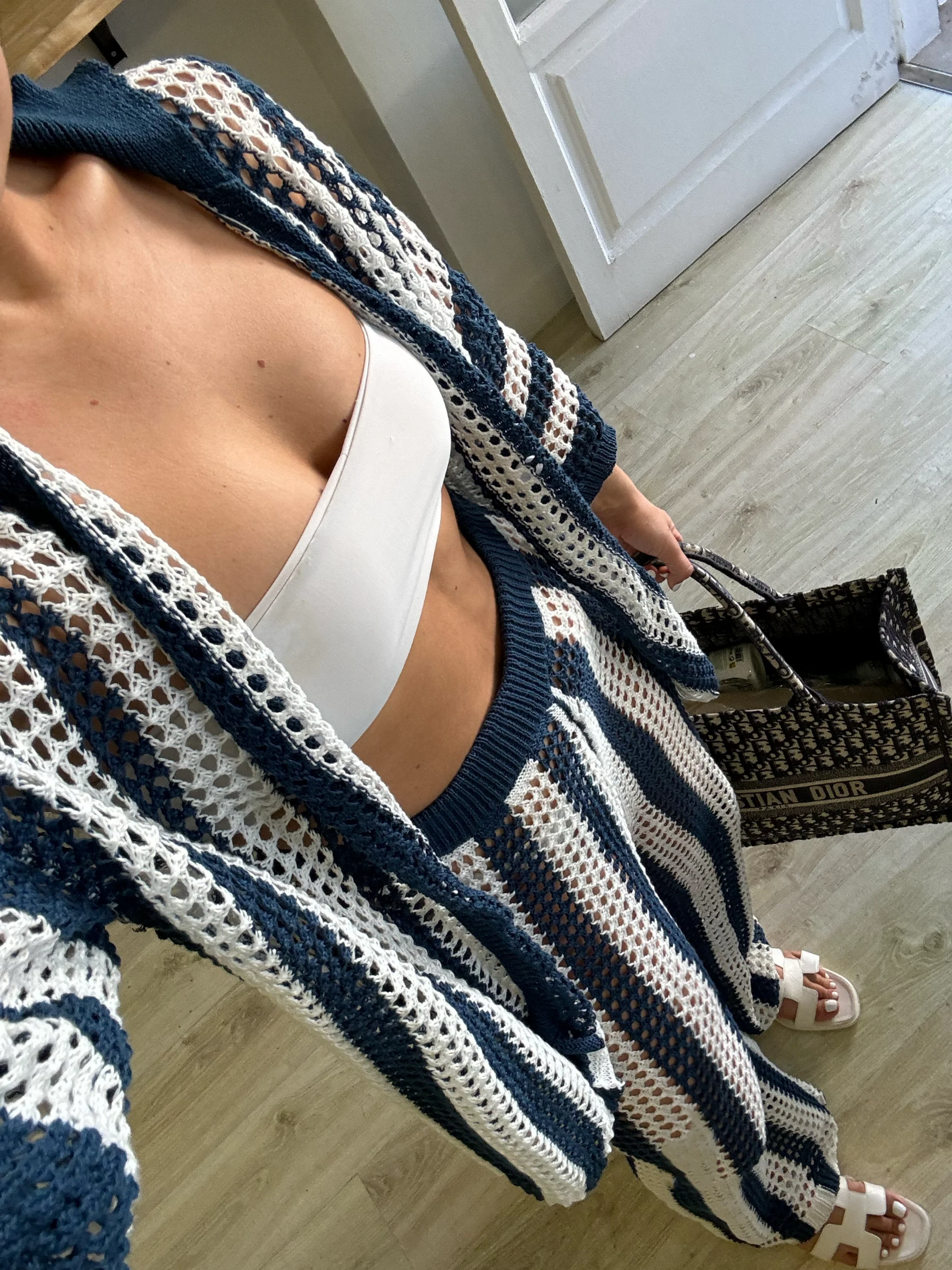 Camara Striped Crochet Co-Ord Set