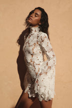 Bianca Crochet Shell Mini Dress