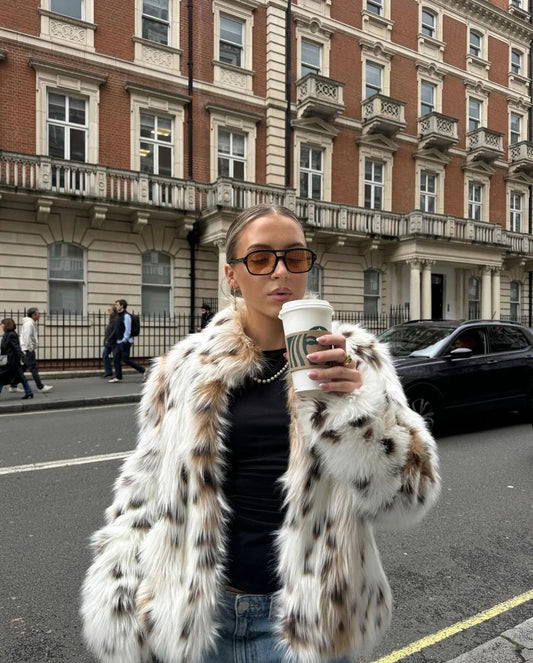 Ferryhill Snow Leopard Faux Fur