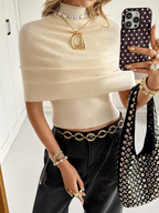 Diana Tricot Draped Knit Top