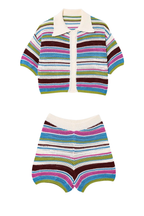 Portofino Striped Crochet Co-ord Set