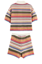 Portofino Striped Crochet Co-ord Set