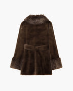 Ferryhill Belted Faux Fur Coat