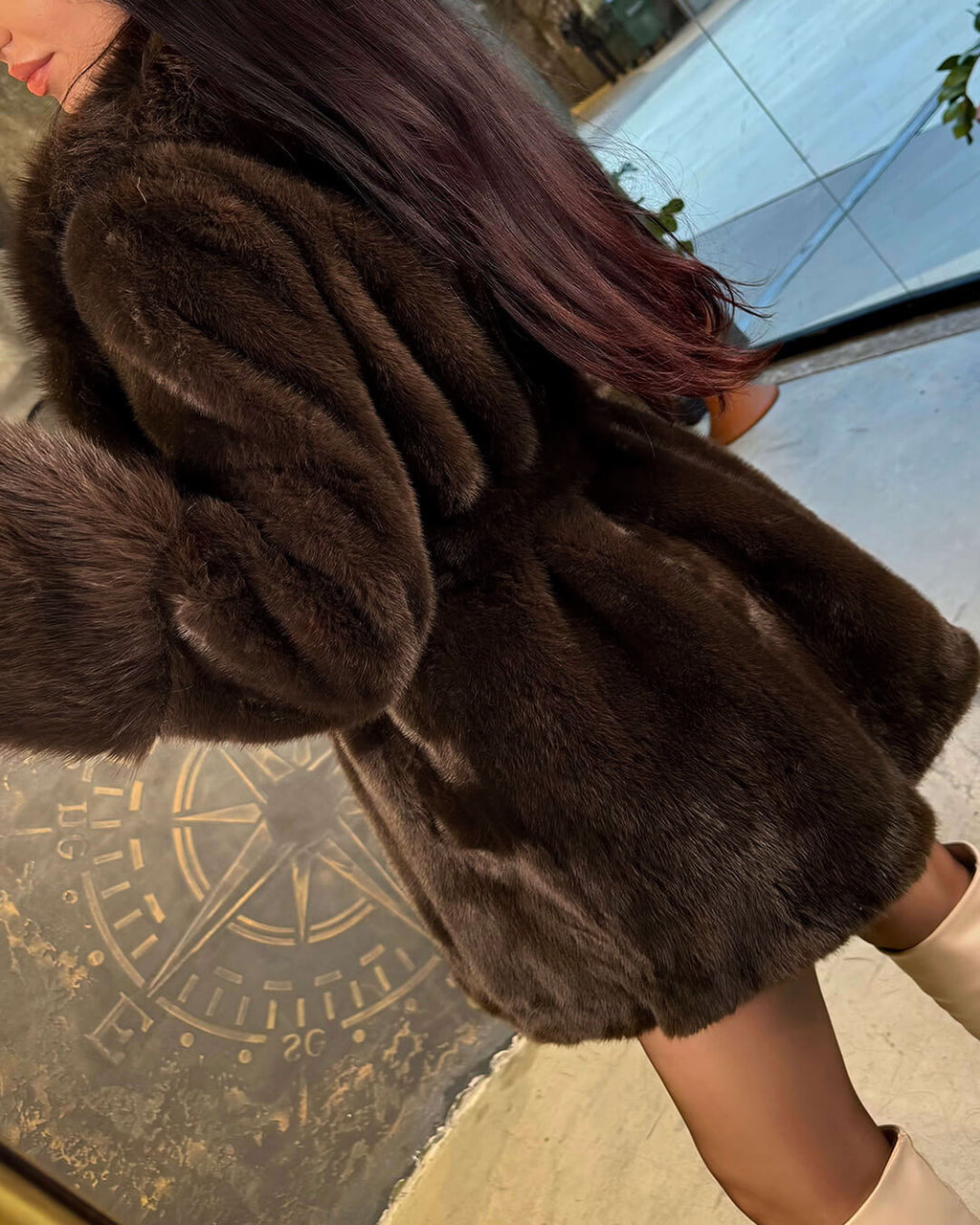 Ferryhill Belted Faux Fur Coat