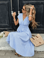 Kendall Striped Empire Maxi Dress