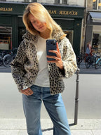 Ferryhill Leopard Faux Fur Jacket