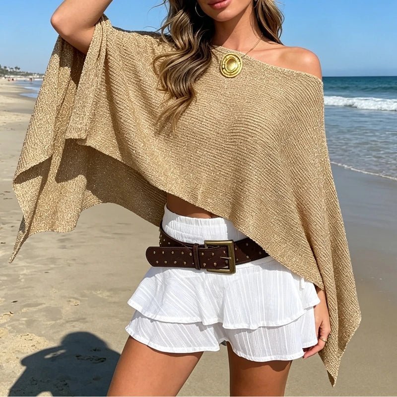 Estelle poncho detail