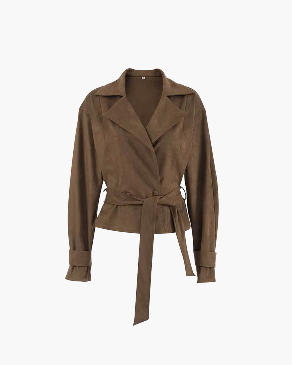 Banbury Faux Suede Belted Wrap Jacket