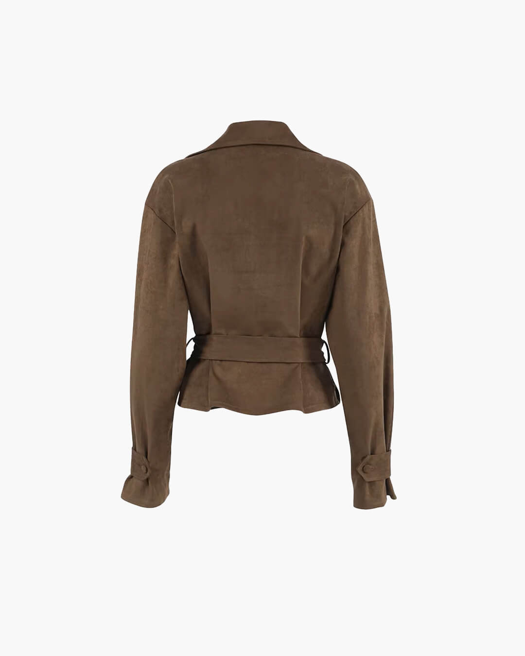 Banbury Faux Suede Belted Wrap Jacket