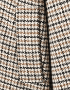 Ondine High-Collar Houndstooth Cropped Jacket