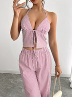 Kendall Striped Halter Top