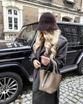 Margot Fuzzy Bucket Hat - Dark Brown