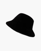 Lison Fluffy Bucket Hat - Black