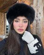 Odile Faux Fur Hat - Black