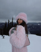 Odile Faux Fur Hat - Pink