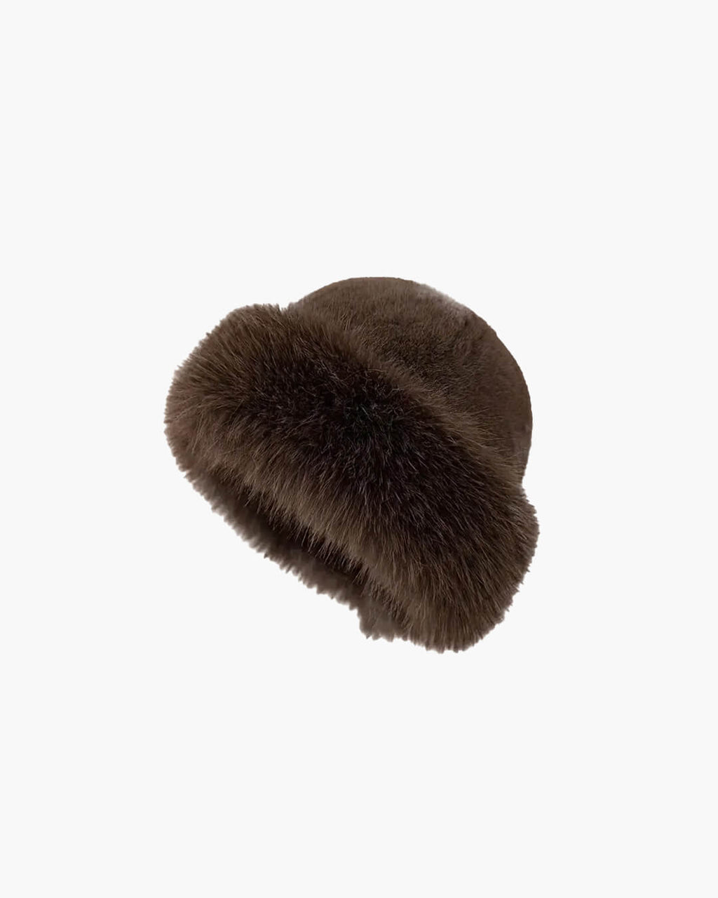 Odile Faux Fur Hat - Brown