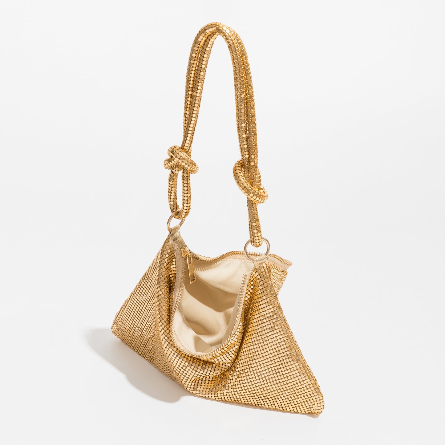 Dazzle mini hobo in chain mesh