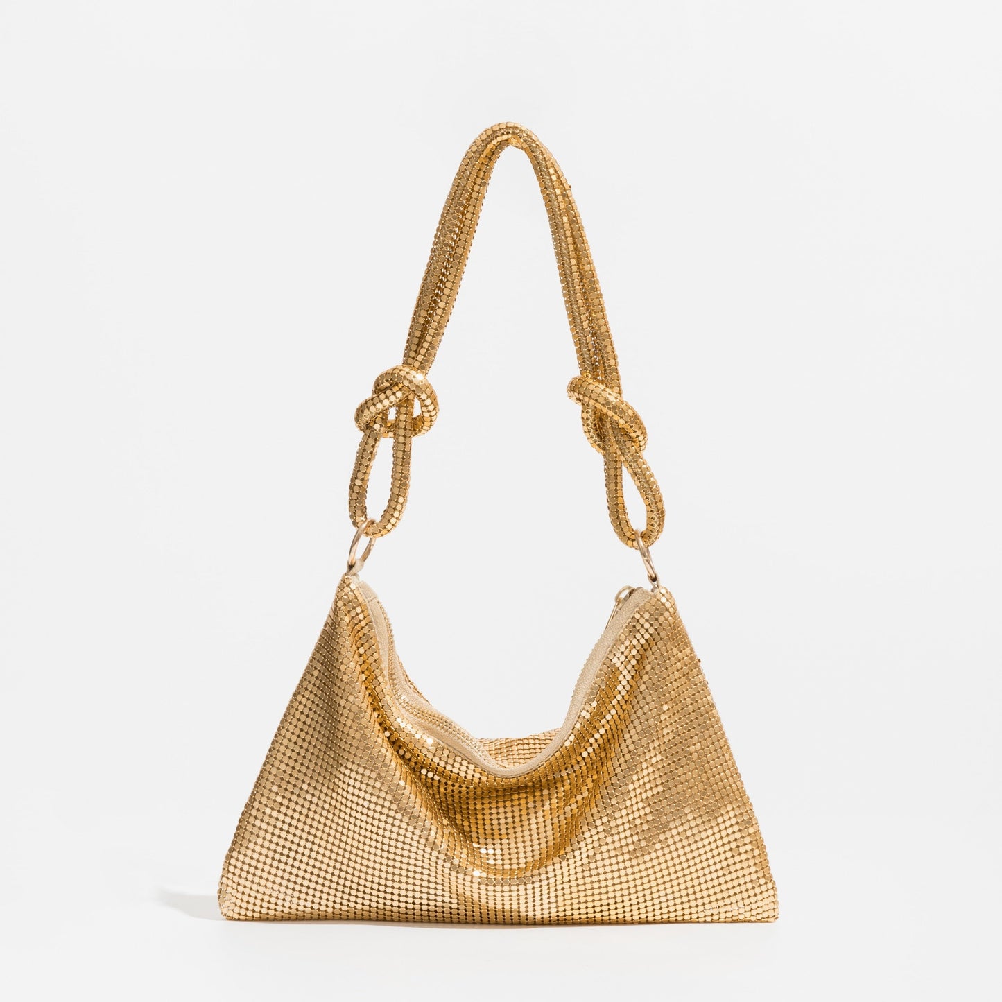 Dazzle mini hobo in chain mesh