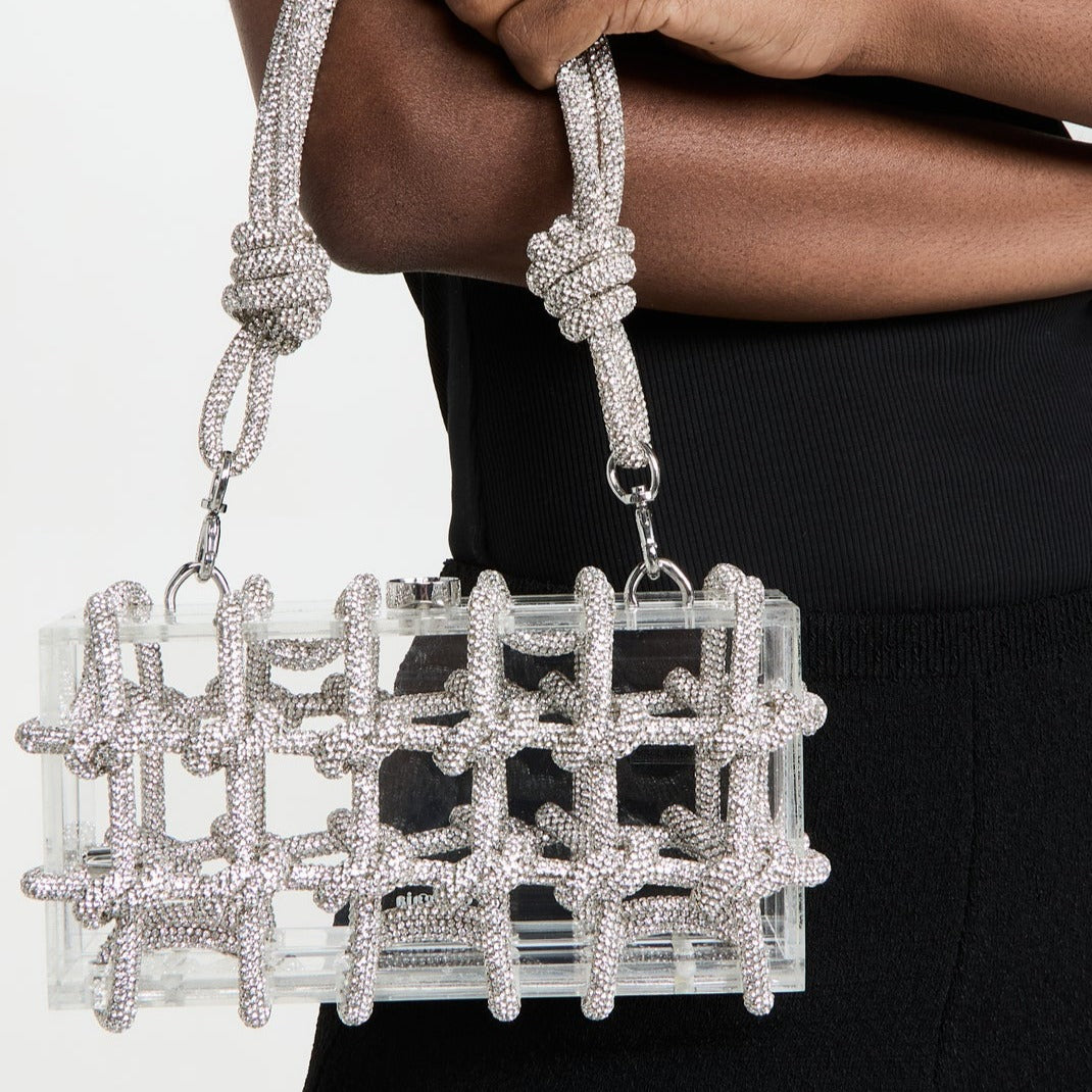 Dazzle knot clutch
