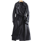 Vintage Leather Trench Coat
