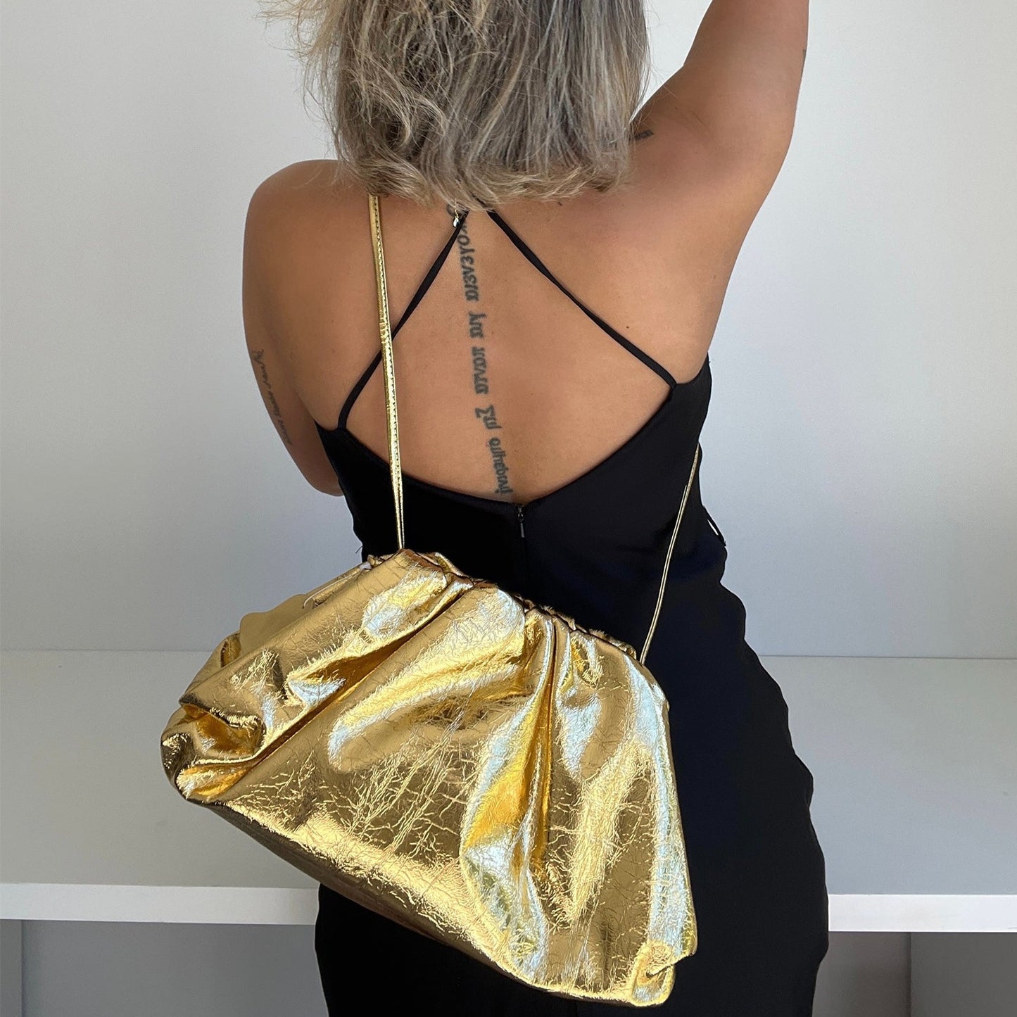 Mila Poche metallic bag